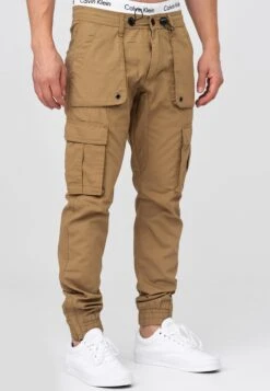 Indicode Jeans Cargobroeken Regular Cargobroek Leonard Heren Lichtbruin -Indicode Jeans Verkoop 909aa4dd7618b09e7366794bdedd5888