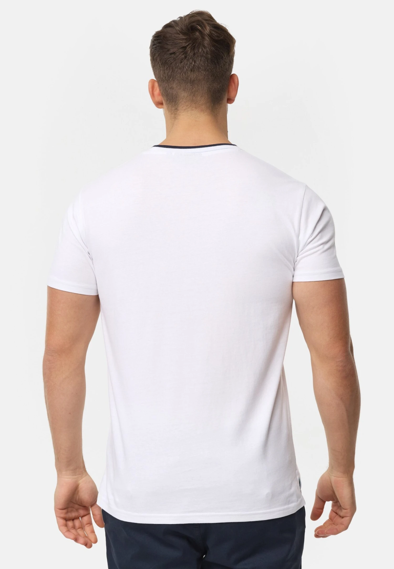 Indicode Jeans T-Shirt Basic - Offwhite 3 Indicode Jeans T-Shirt Basic - Offwhite - Image 3