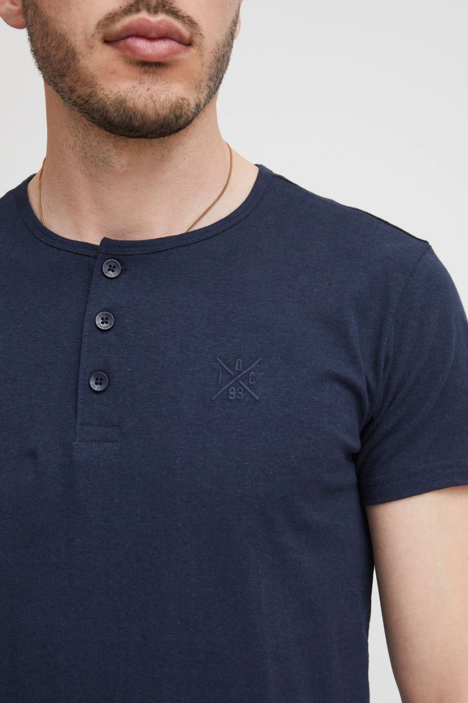 Indicode Jeans T-shirts Shirt Colbing Heren Navy 5 Indicode Jeans T-shirts Shirt Colbing Heren Navy - Image 5