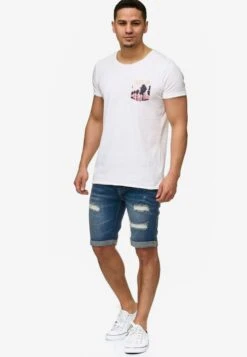 Indicode Jeans Denim Shorts Regular Jeans Caden Heren Donkerblauw -Indicode Jeans Verkoop 916a3bfb3d0731465168a5585a2c7040