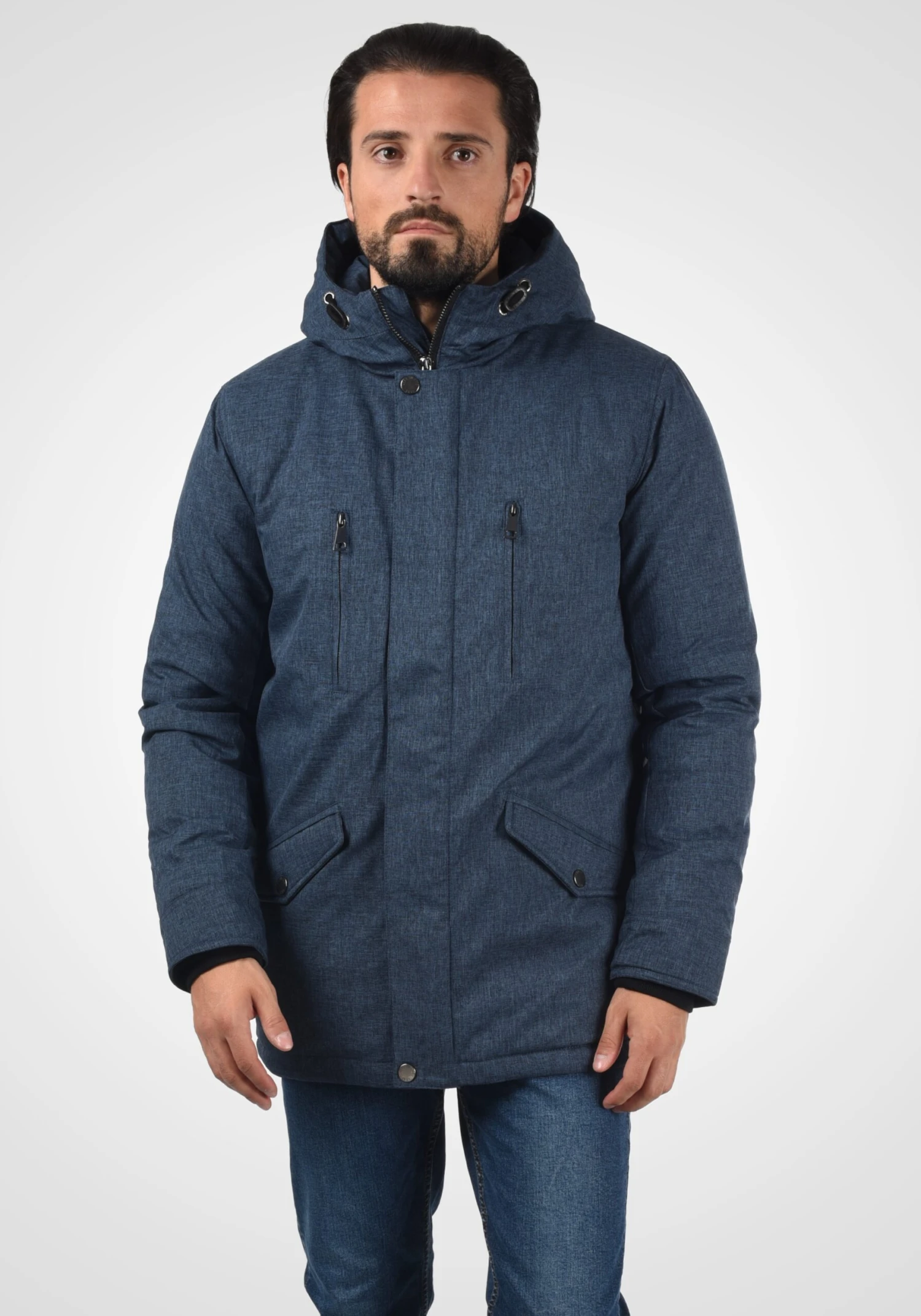 Indicode Jeans Parkas Winterparka Scipio Heren Blauw / Marine / Navy / Donkerblauw 2 Indicode Jeans Parkas Winterparka Scipio Heren Blauw / Marine / Navy / Donkerblauw - Image 2