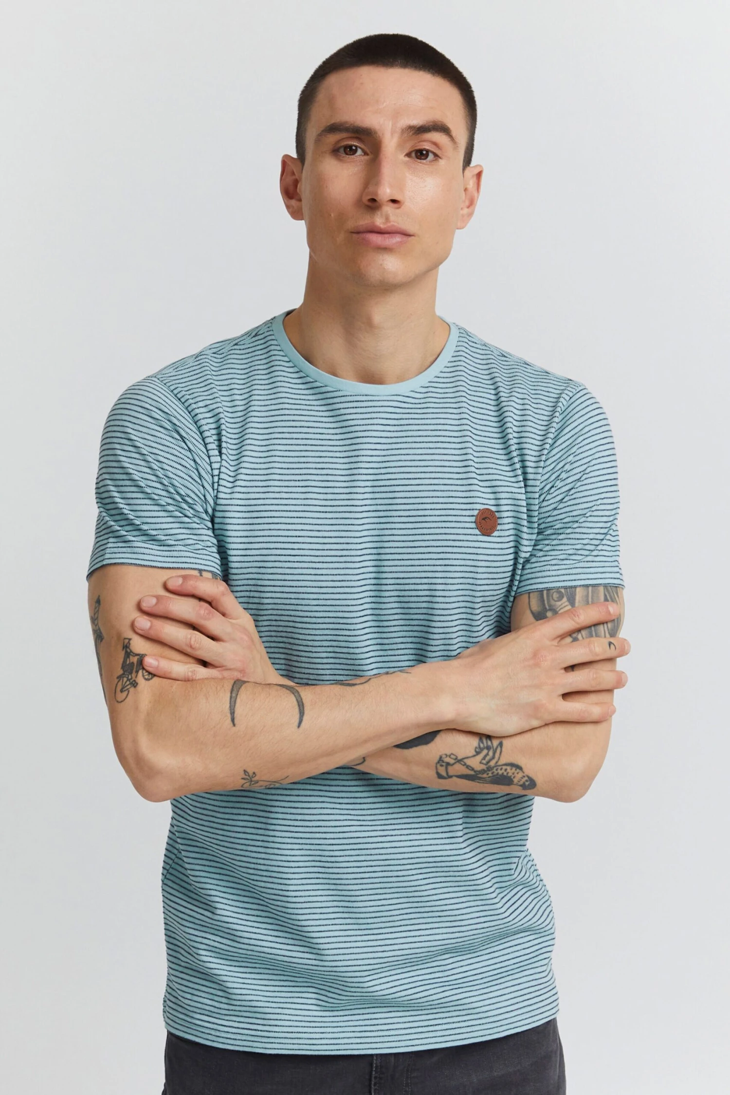 Indicode Jeans T-shirts Shirt Lupko Heren Blauw 2 Indicode Jeans T-shirts Shirt Lupko Heren Blauw - Image 2