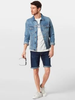 Indicode Jeans Denim Shorts Slimfit Jeans Kaden Heren Blauw -Indicode Jeans Verkoop 9390e68160d47229ba56bb76ae8fc6e0
