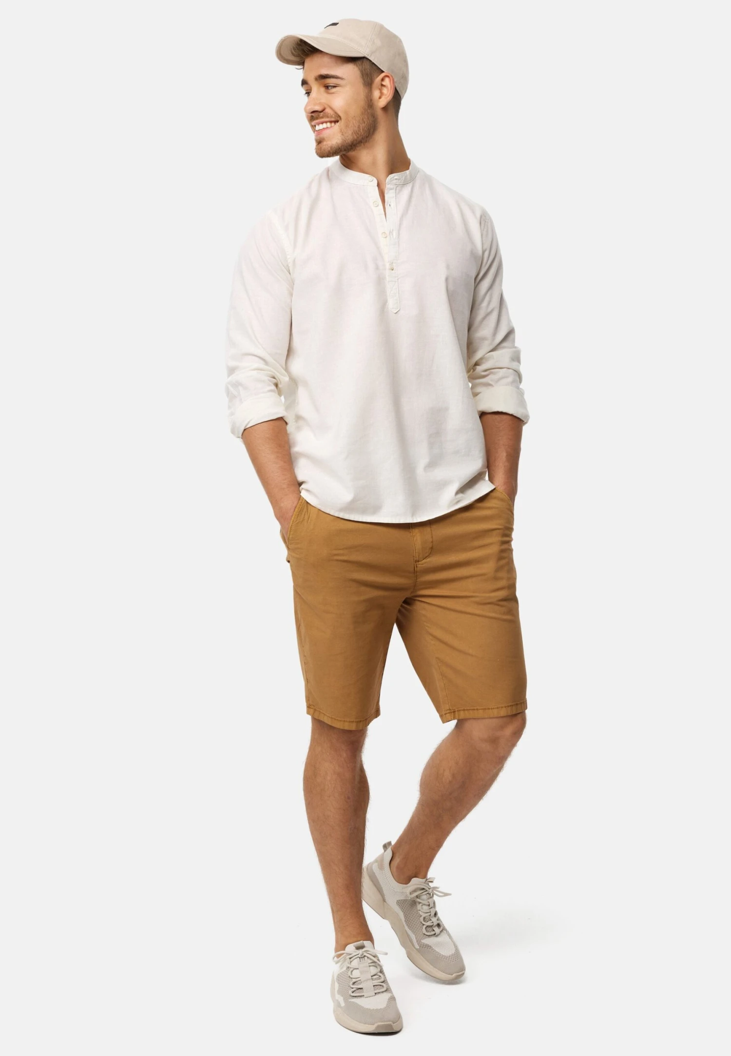 Indicode Jeans Insan - Shorts - Camel 2 Indicode Jeans Insan - Shorts - Camel - Image 2