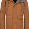 Indicode Jeans Parkas Winterparka Loaf Heren Karamel