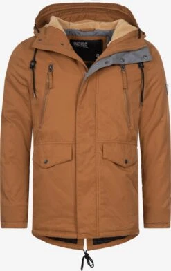 Indicode Jeans Parkas Winterparka Loaf Heren Karamel