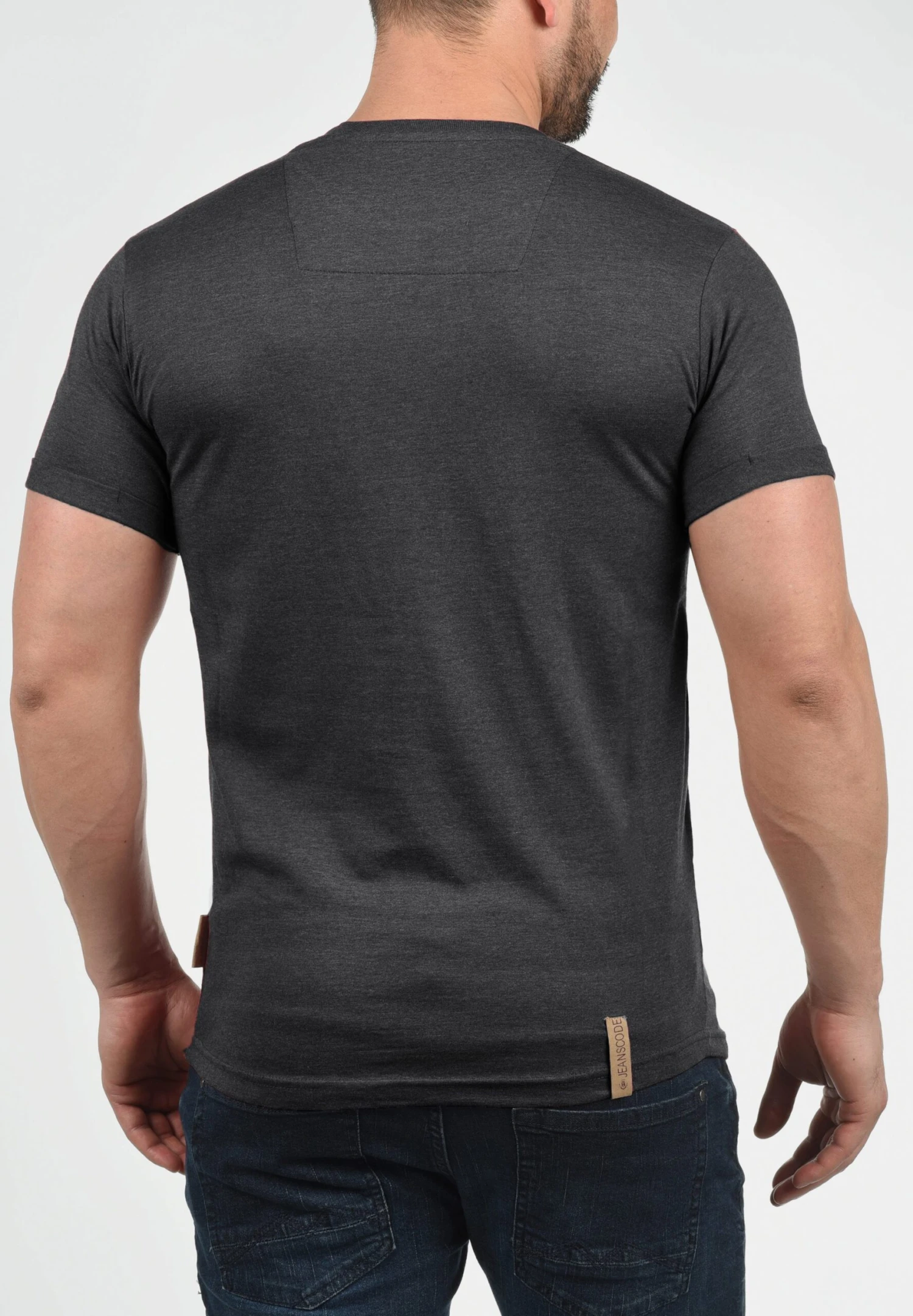 Indicode Jeans Idpaxton - T-Shirt Print - Charcoal 2 Indicode Jeans Idpaxton - T-Shirt Print - Charcoal - Image 2