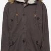 Indicode Jeans Parkas Winterparka Fann Heren Grafiet