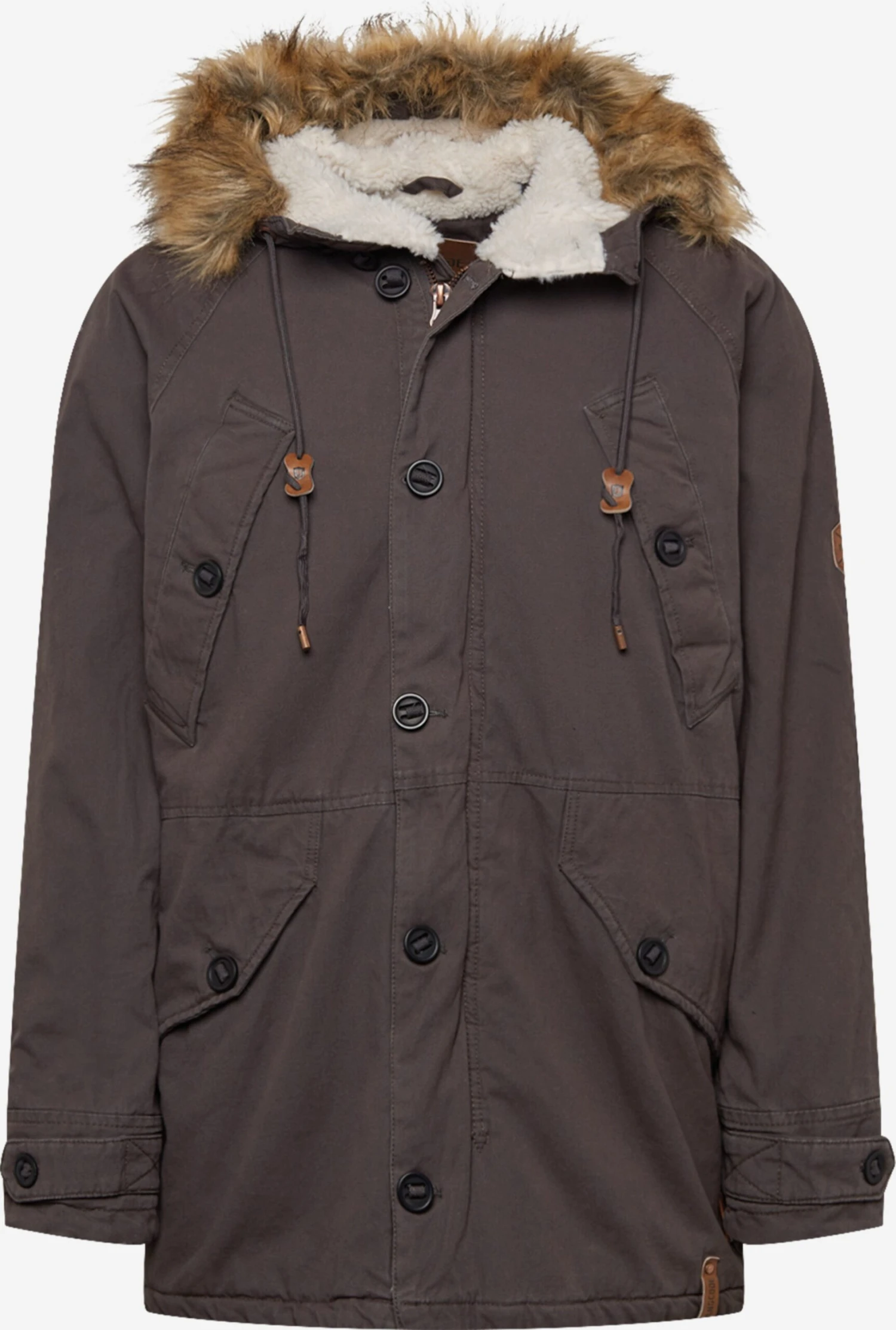 Indicode Jeans Parkas Winterparka Fann Heren Grafiet 1 Indicode Jeans Parkas Winterparka Fann Heren Grafiet