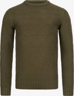 Indicode Jeans Crewneck Truien Trui Mirek Heren Groen