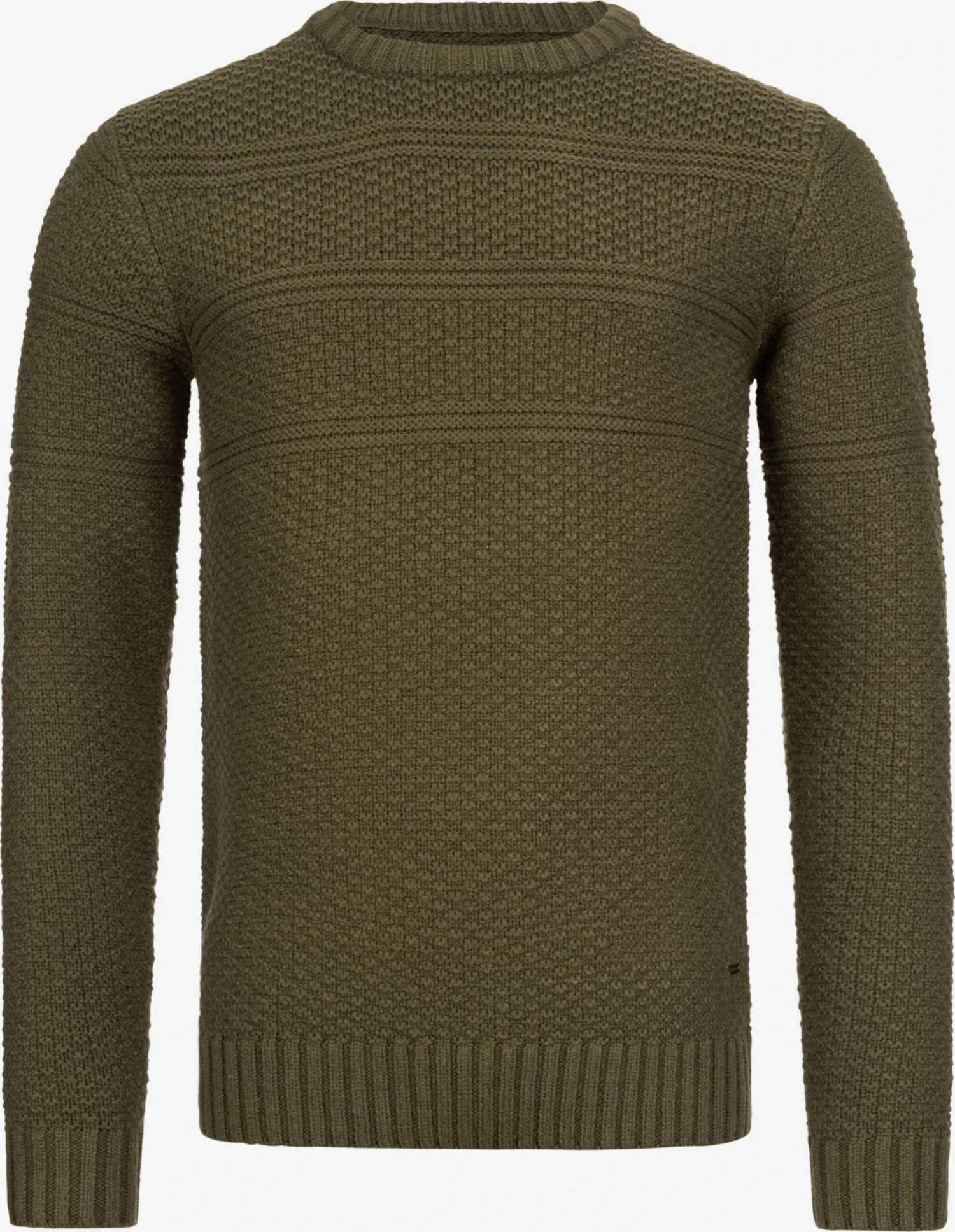 Indicode Jeans Crewneck Truien Trui Mirek Heren Groen 1 Indicode Jeans Crewneck Truien Trui Mirek Heren Groen