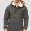 Indicode Jeans Winterjas - Anthracite