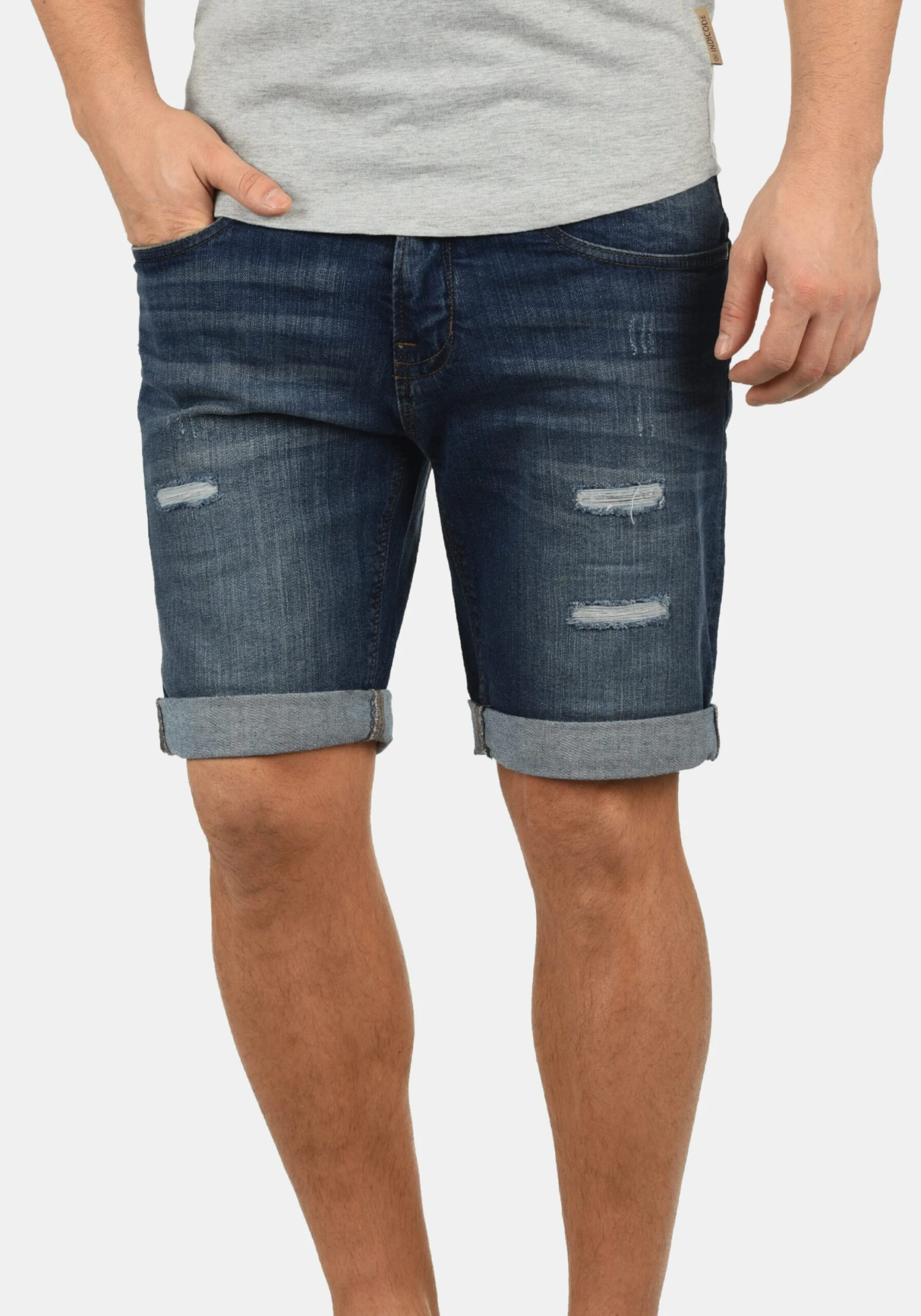Indicode Jeans Denim Shorts Regular Broek Hallow Heren Blauw / Donkerblauw 2 Indicode Jeans Denim Shorts Regular Broek Hallow Heren Blauw / Donkerblauw - Image 2