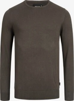 Indicode Jeans Crewneck Truien Trui Benjamin Heren Donkergrijs