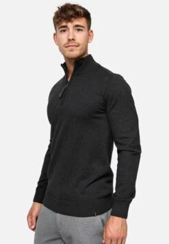 Indicode Jeans Coltruien Trui Gore Heren Zwart Gemêleerd -Indicode Jeans Verkoop 9b9fd11c8952fd59a57a9eb6f6f8de9a