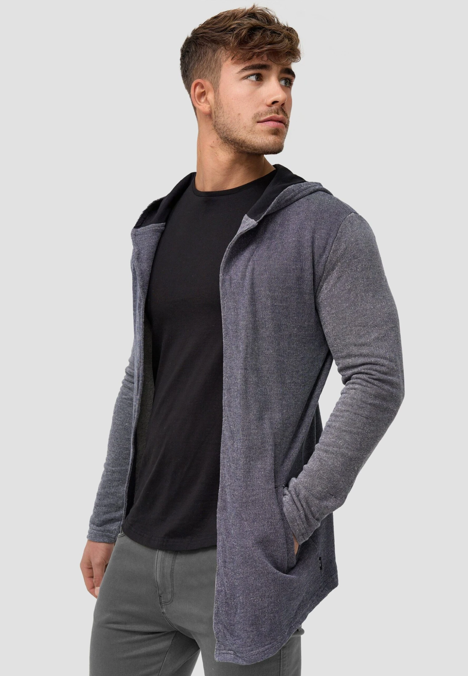 Indicode Jeans Vest - Navy 4 Indicode Jeans Vest - Navy - Image 4