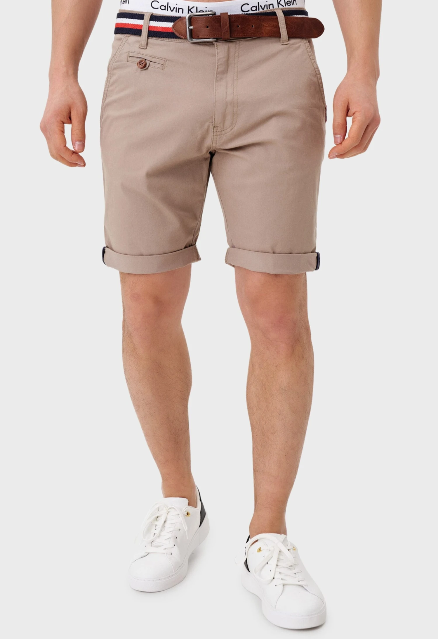Indicode Jeans Chino Shorts Regular Chino Creel Heren Lichtbruin 2 Indicode Jeans Chino Shorts Regular Chino Creel Heren Lichtbruin - Image 2