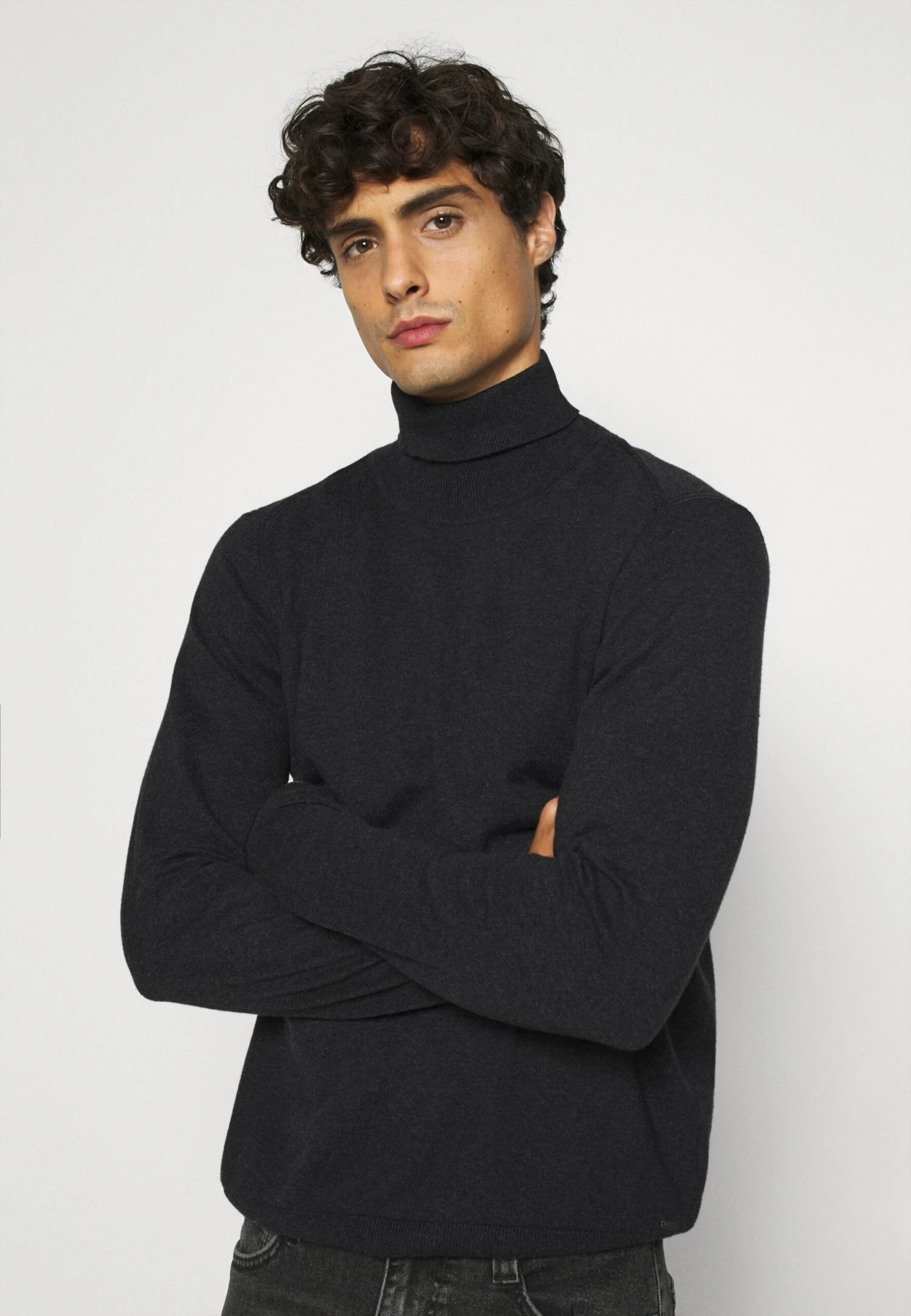 Indicode Jeans Burns - Trui - Charcoal Mix 4 Indicode Jeans Burns - Trui - Charcoal Mix - Image 4