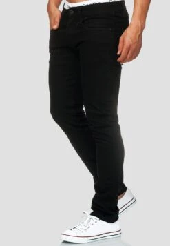 Indicode Jeans Stretch - Slim Fit Jeans - Ultra Black -Indicode Jeans Verkoop 9c8345f1fac24ec3a730dd402f9e776b