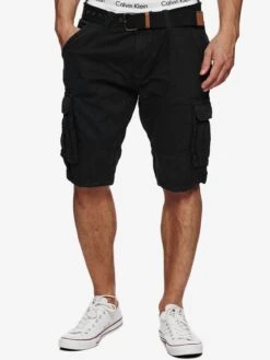 Indicode Jeans Cargo Shorts Regular Cargobroek Monroe Cargo ZA Heren Zwart