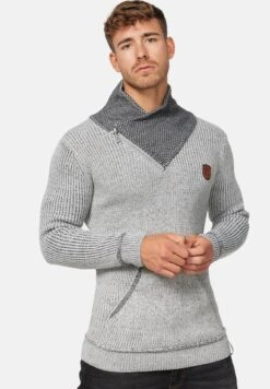 Indicode Jeans Dane - Trui - Light Grey