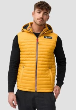 Indicode Jeans Bodywarmers Bodywarmer Leach Heren Geel -Indicode Jeans Verkoop 9d8f79039c9498cd8aa7c7abd2503c9d