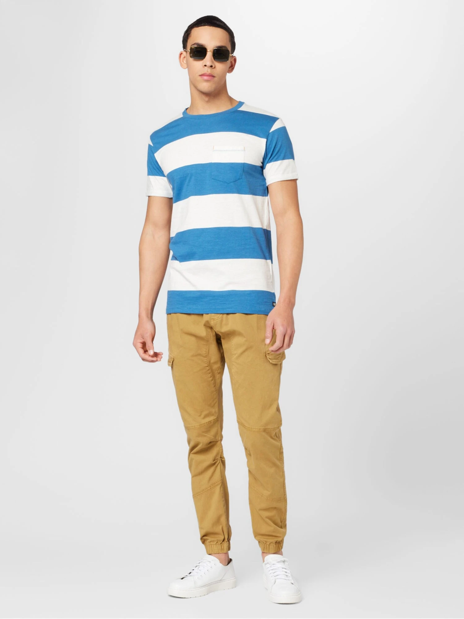 Indicode Jeans T-shirts Shirt Linus Heren Azuur 5 Indicode Jeans T-shirts Shirt Linus Heren Azuur - Image 5