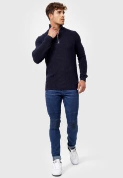 Indicode Jeans Coltruien Trui Mayer Heren Navy -Indicode Jeans Verkoop 9e18e5c61c1d47addf22a149fed5d2f2