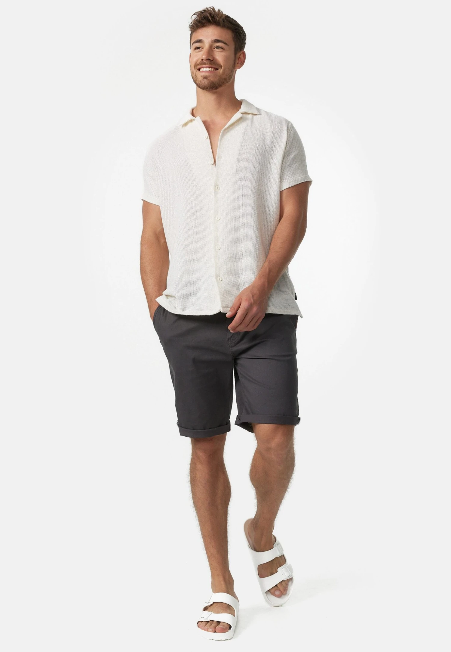 Indicode Jeans Shorts - Anthracite 2 Indicode Jeans Shorts - Anthracite - Image 2