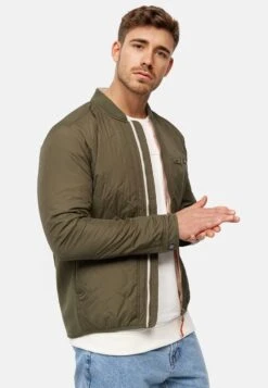 Indicode Jeans Tussenjassen Tussenjas Leander Heren Kaki -Indicode Jeans Verkoop 9e55119d07bc58da8ecaa05935e6931c