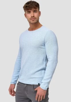 Indicode Jeans Crewneck Truien Trui Loakim Heren Lichtblauw -Indicode Jeans Verkoop 9f00b366563cbc6ff2a552b37ea4f5d3