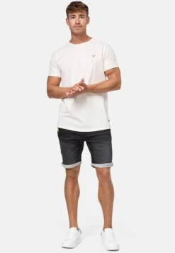 Indicode Jeans Denim Shorts Regular Broek Azibo Heren Grijs -Indicode Jeans Verkoop 9f02d6043524ecac5dccc597aa85b2df