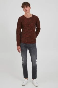 Indicode Jeans Crewneck Truien Trui Bayne Heren Rood -Indicode Jeans Verkoop 9f88f8e996ae659bde3d59a0bafc86f7
