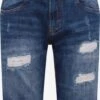 Indicode Jeans Denim Shorts Regular Jeans Kaden Holes Heren Blauw