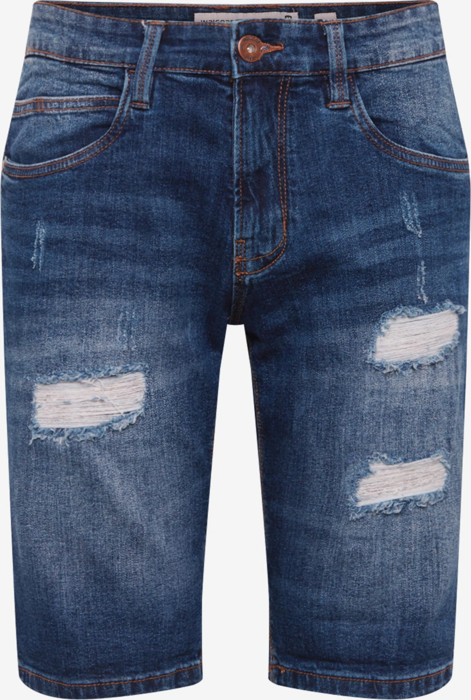 Indicode Jeans Denim Shorts Regular Jeans Kaden Holes Heren Blauw 1 Indicode Jeans Denim Shorts Regular Jeans Kaden Holes Heren Blauw