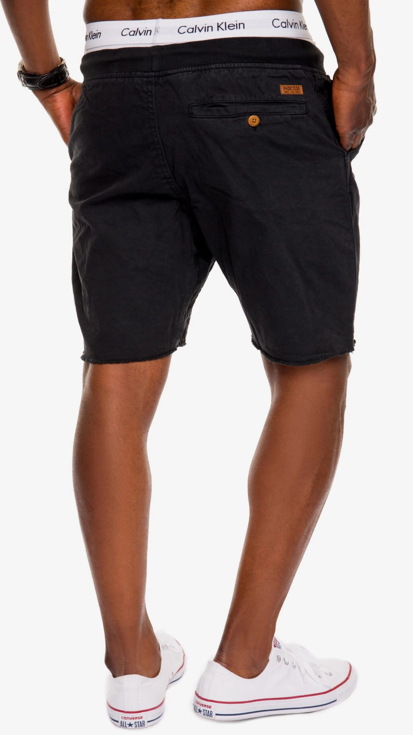Indicode Jeans Chino Shorts Loosefit Chino Carver Heren Zwart 4 Indicode Jeans Chino Shorts Loosefit Chino Carver Heren Zwart - Image 4