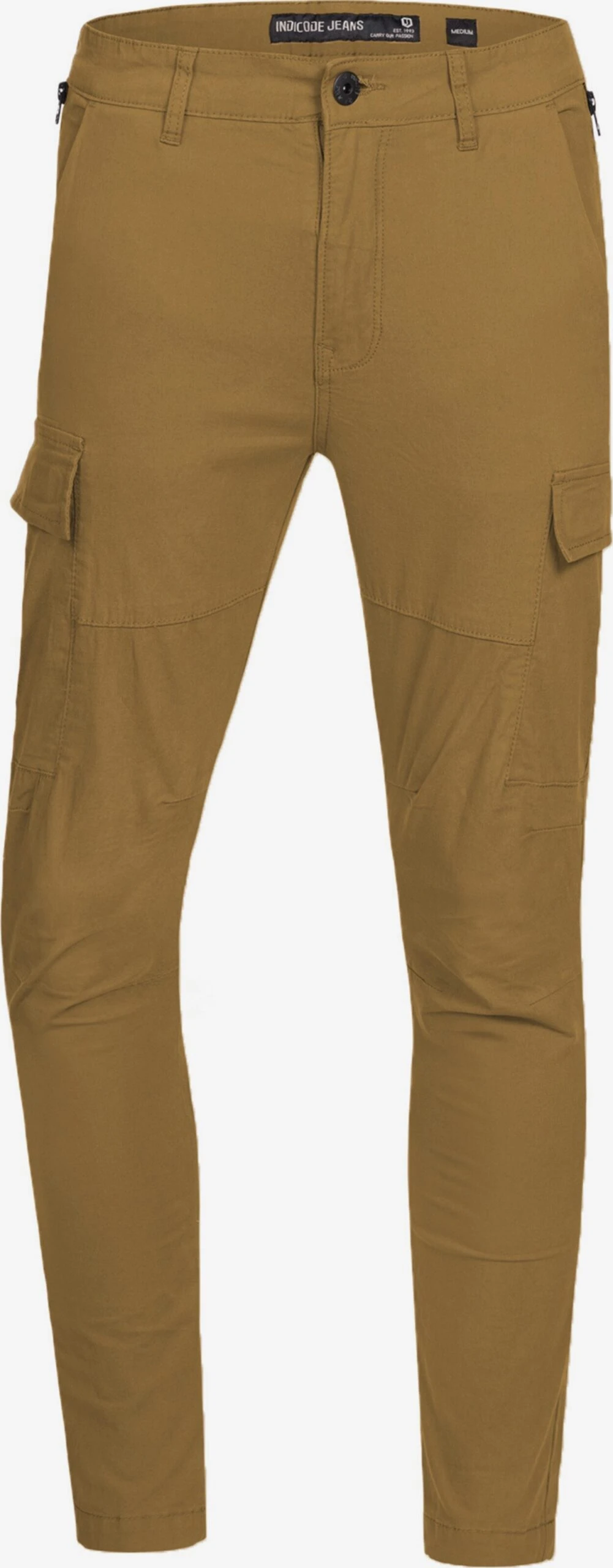 Indicode Jeans Cargobroeken Slimfit Cargobroek Mathews Heren Donkerbeige 1 Indicode Jeans Cargobroeken Slimfit Cargobroek Mathews Heren Donkerbeige