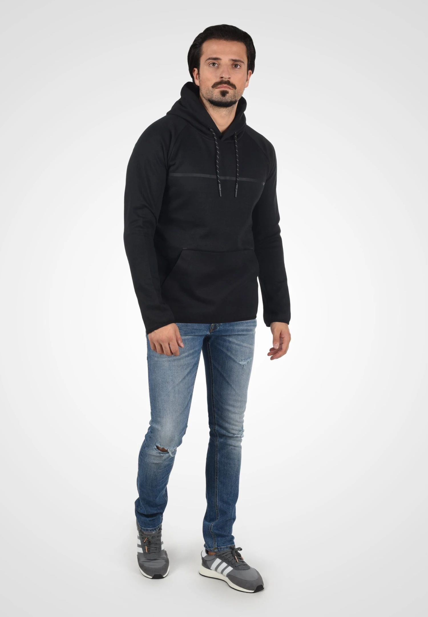 Indicode Jeans Idnanticoke - Hoodie - Black 4 Indicode Jeans Idnanticoke - Hoodie - Black - Image 4