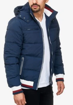 Indicode Jeans Winterjassen Winterjas Marlon Heren Navy -Indicode Jeans Verkoop a2c26eb7237d16f9e398530afc5e4503