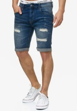 Indicode Jeans Denim Shorts Regular Jeans Caden Heren Donkerblauw