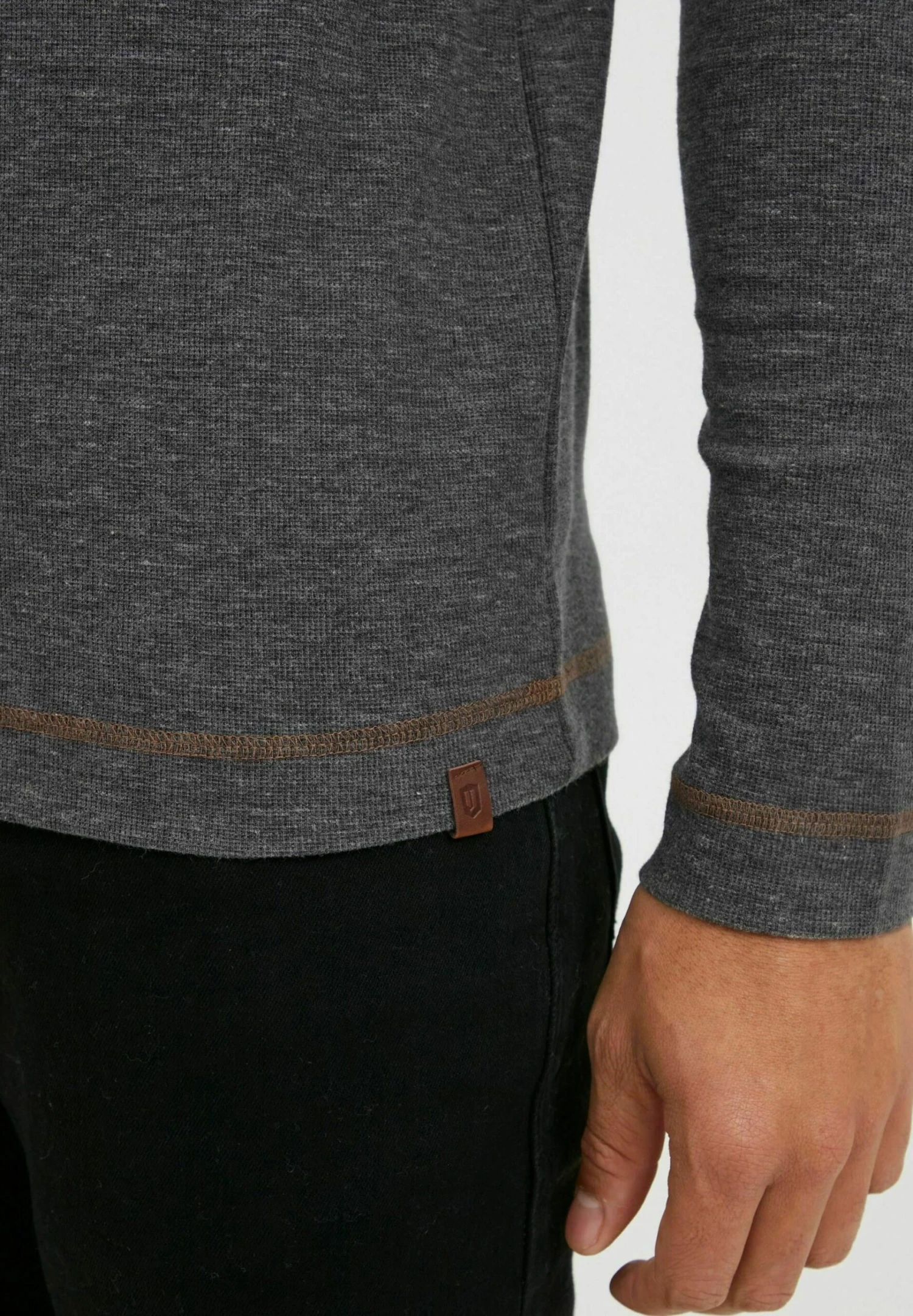 Indicode Jeans Idambrosius - Longsleeve - Charcoal Mix 5 Indicode Jeans Idambrosius - Longsleeve - Charcoal Mix - Image 5
