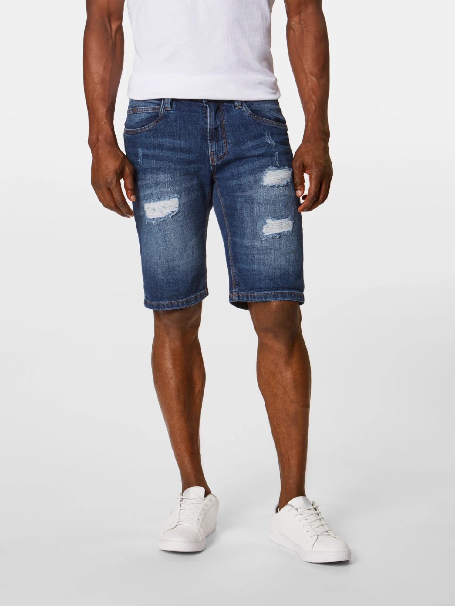 Indicode Jeans Denim Shorts Regular Jeans Kaden Holes Heren Blauw 3 Indicode Jeans Denim Shorts Regular Jeans Kaden Holes Heren Blauw - Image 3