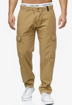Indicode Jeans Cargobroeken Regular Cargobroek Leonardo Heren Sand