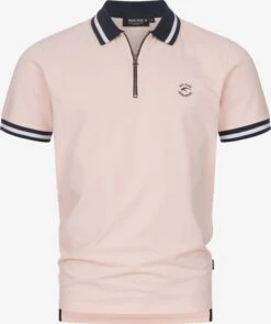 Indicode Jeans Polos Shirt Limbo Heren Pink