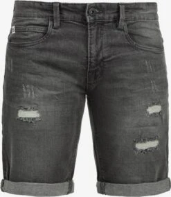 Indicode Jeans Denim Shorts Regular Broek Hallow Heren Grijs