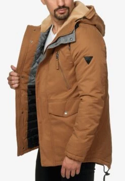 Indicode Jeans Parkas Winterparka Loaf Heren Karamel -Indicode Jeans Verkoop a79a88ff4c86bc2b615295518255870c