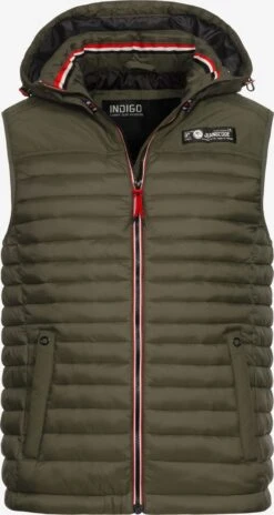 Indicode Jeans Bodywarmers Bodywarmer Leach Heren Groen