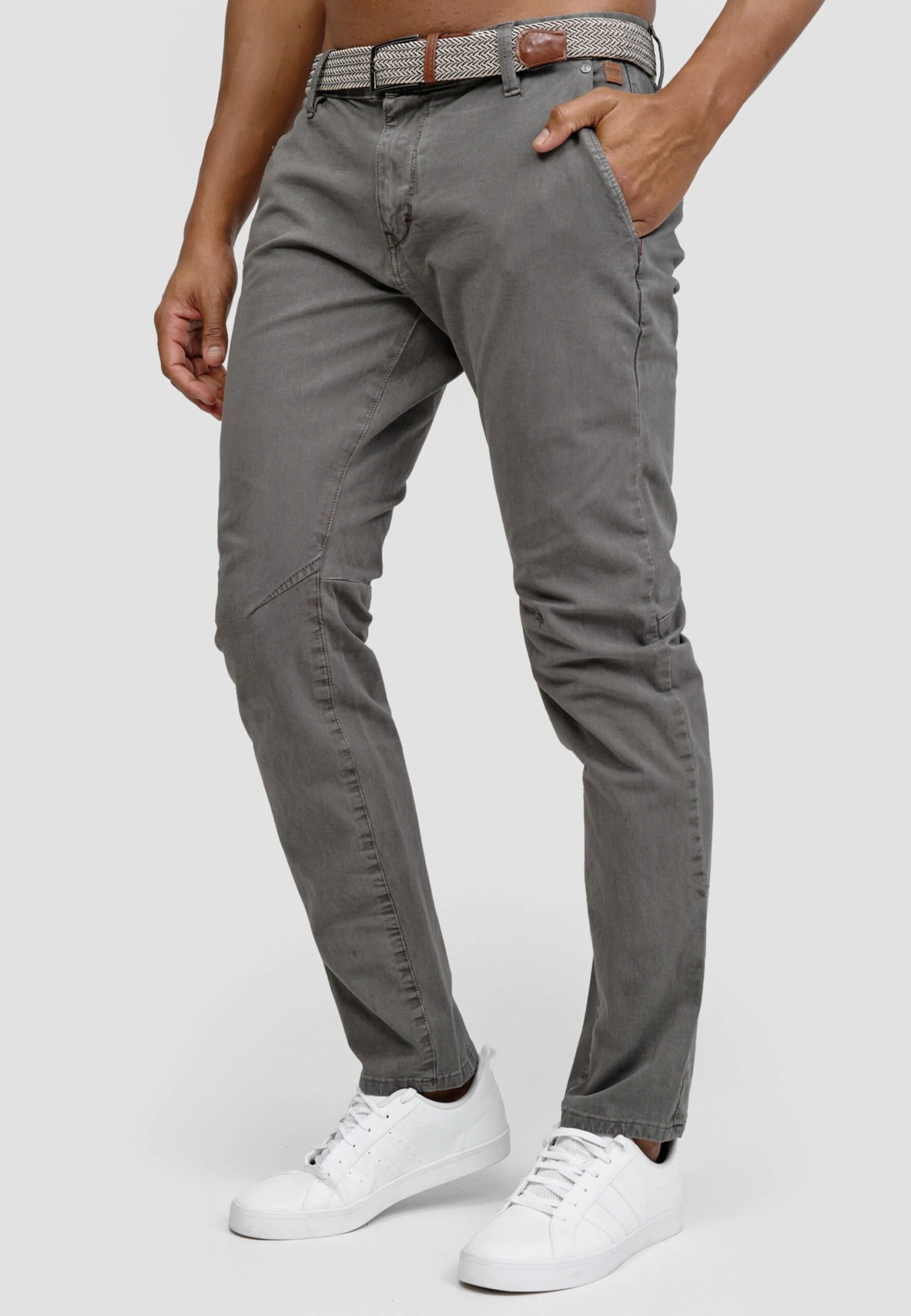 Indicode Jeans Chinos Regular Chino Spence Heren Grijs 6 Indicode Jeans Chinos Regular Chino Spence Heren Grijs - Image 6