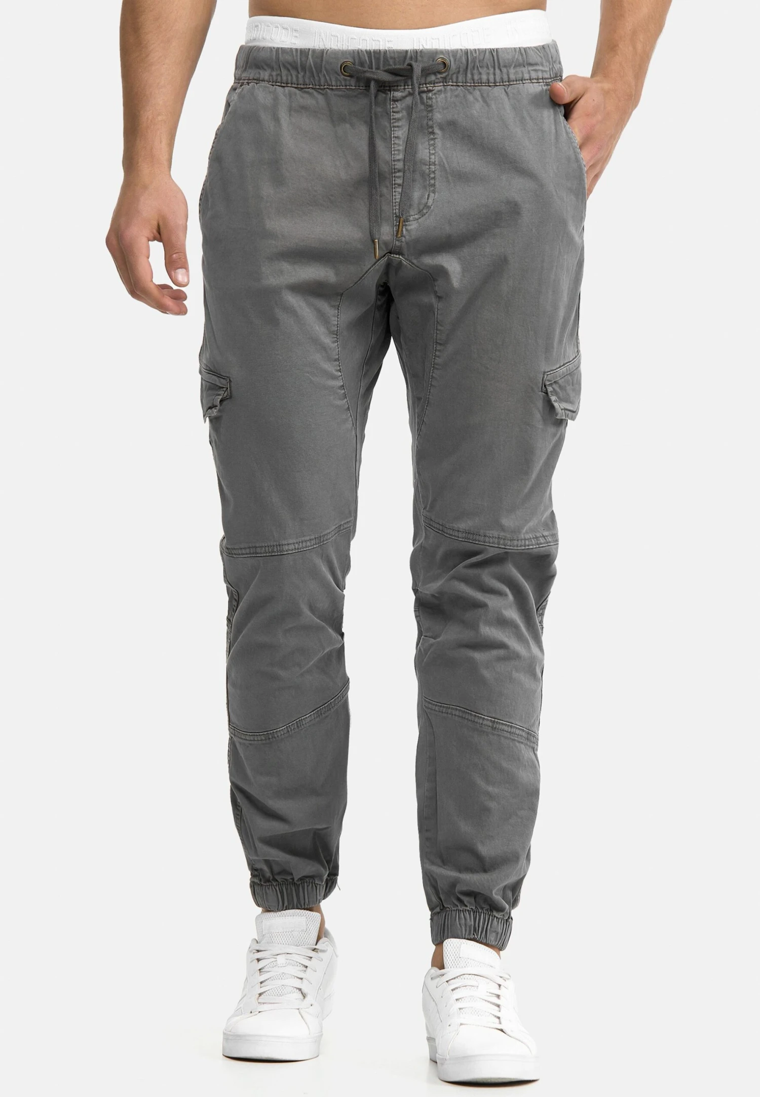 Indicode Jeans Levi - Cargobroek - Iron 1 Indicode Jeans Levi - Cargobroek - Iron