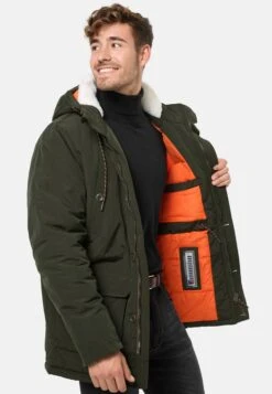 Indicode Jeans Winterjassen Winterjas West Heren Donkergroen -Indicode Jeans Verkoop a96f0519363f12753d3c25ea4c3a330d